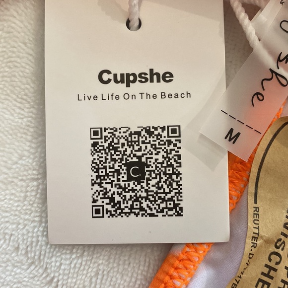Orange tie dye Cupshe bikini. Size M. New with tags! - Picture 4 of 4